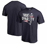 Men's New England Patriots Pro Line by Fanatics Branded 5-Time Super Bowl Champions True Dynasty T-Shirt - Navy FengYun,baseball caps,new era cap wholesale,wholesale hats